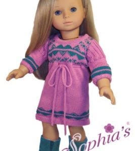 Lavender Sweater Dress 18″