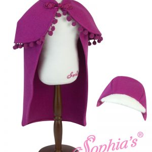 Magenta Cape & Hat (Fits 18″ American Girl Dolls)