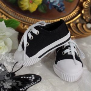 DS-01 Dolfie Dream Shoe:  Black Converse Style Sneakers
