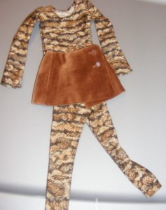 Boneka Long Sleeve T-Shirt & Leggings (Snake) Fits MSD, Ellowyne