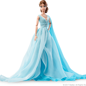 DYX74 BFMC Blue Chiffon Ball Gown Barbie