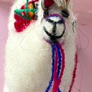 Miniature LLama Handmade from Peru  3″ x 1.5″
