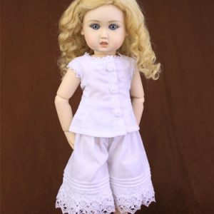 EC0017A White Classic Two Piece Underwear Set for Bleuette