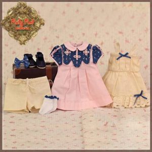 EC0071A Bleuette Short Sleeve Pink Dress 29cm