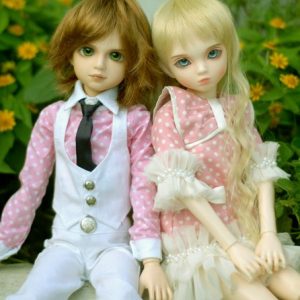ElfDoll White Suit & Blue Blazer Outfit Only 41cm Slender MSD