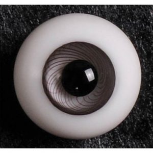 Round Glass Eyes – Gray Swirl 12mm
