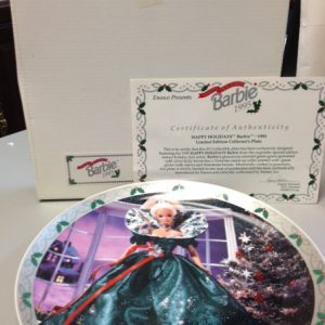 1995 Happy Holidays Barbie Enesco Plate