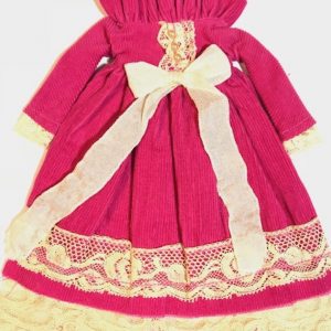 Vintage Fuchsia Corduroy Dress – Rose bb flocking Jemima, Winnie