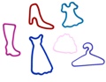 Silly Bandz Fashionista Glow in the Dark Bracelet Pack