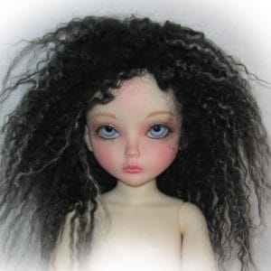 Fwigs Tibetan Lamb Mohair Wig – Black & White Size 7-8