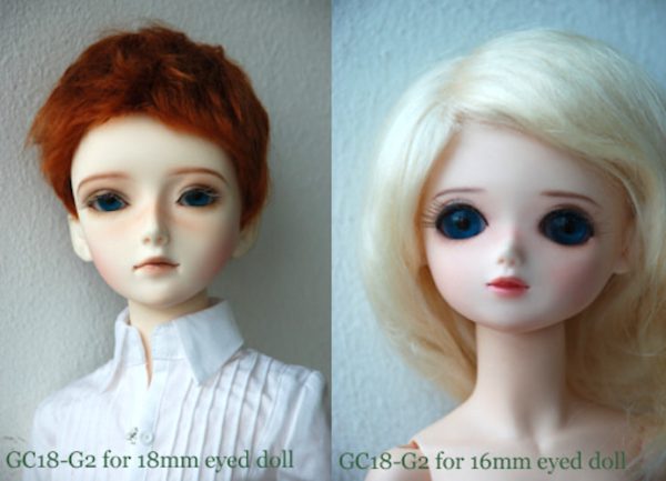 Crystal Acrylic Round Eyes (Gradient Cobalt) for 18mm & 16mm