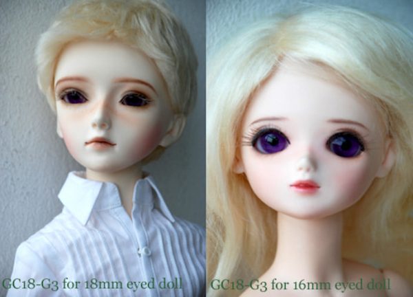 Crystal Acrylic Round Eyes (Gradient Violet) for 18mm & 16mm