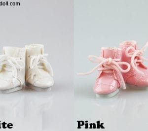 Mudoll Patent Lace Up Boots (Pink) 20mm