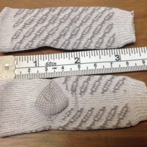 Gray Pattern Knit Socks 30-40mm