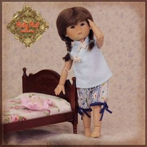 HC0049A Sleepwear Twin Outfit 8″ Chibbi, Ten Ping