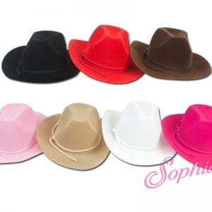 Cowgirl Hat (White) 18″