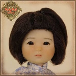 HD0025A Ten Ping Dark Brown Mohair Wig (Size 5-6)