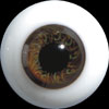 Hand Glass Craft Eyes 10mm Flat Back/Low Lens (Extra Dark Brown)