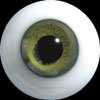 Hand Glass Craft Eyes 12mm Flat Back/Low Lens (Olive)