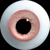 Hand Glass Craft Eyes 12mm Flat Back/Low Lens (Pink)