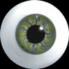 Hand Glass Craft Eyes 10mm Flat Back/Natural (Turquoise)