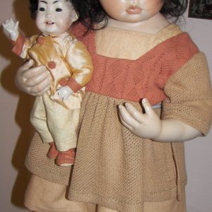 Jasmin + Her Dolly by Hildegard Gunzel LE25 (Wax Over Porcelain)