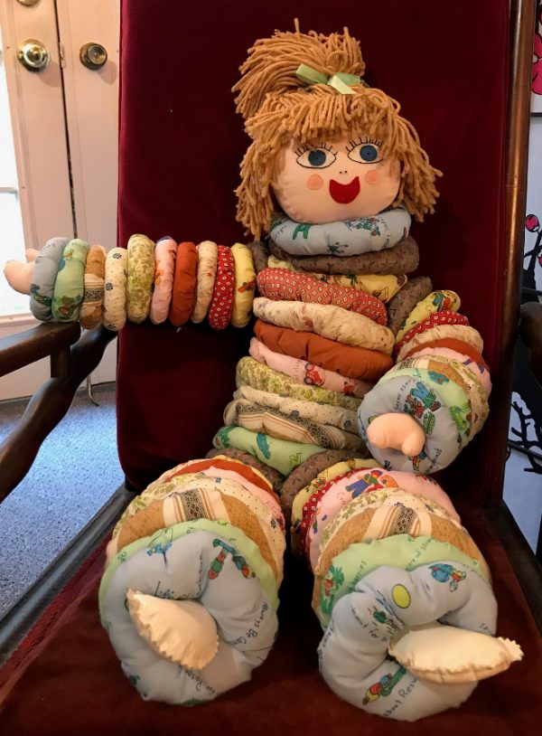 Handmade Quilt Style Rag Doll 31"
