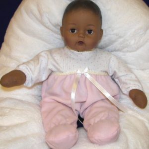 Pink & White Romper Huggable Huggums AA 12″ <b>No Box