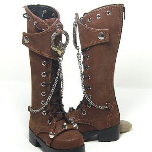 Ring & Chain Boots – Brown (70cm Size)