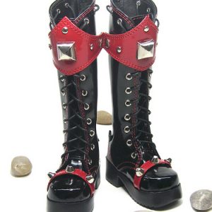 A Knights Tale Boots – Black/Red (MSD Size)