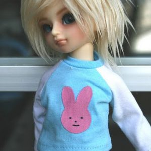 Bunny Baseball T-Shirt – Pink (Yo-SD)