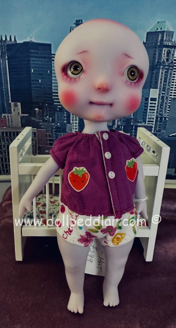 Circus Kane Cerise Baby Cherry 8.6" Lavender Resin. Nefer Kane faceup