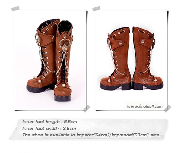Impl Footwear - Brown Metal Trim Boot (SD)