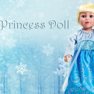 Little Adventures Frozen Ice Princess Doll Dress Fits 18″ American Girl