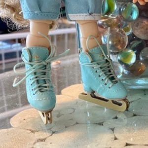 SK Ice Skates (Mint Green) Fits Lati-Yellow/Blythe/Pullip/1/8 BJ