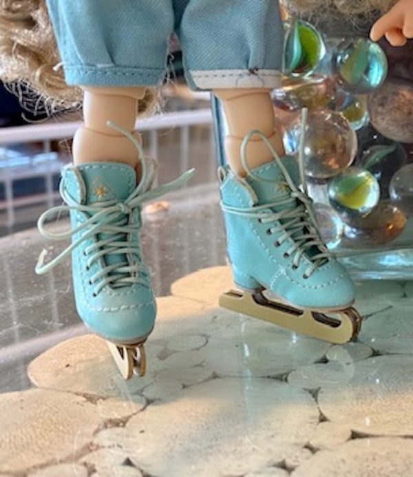 SK Ice Skates (Mint Green) Fits Lati-Yellow/Blythe/Pullip/1/8 BJ