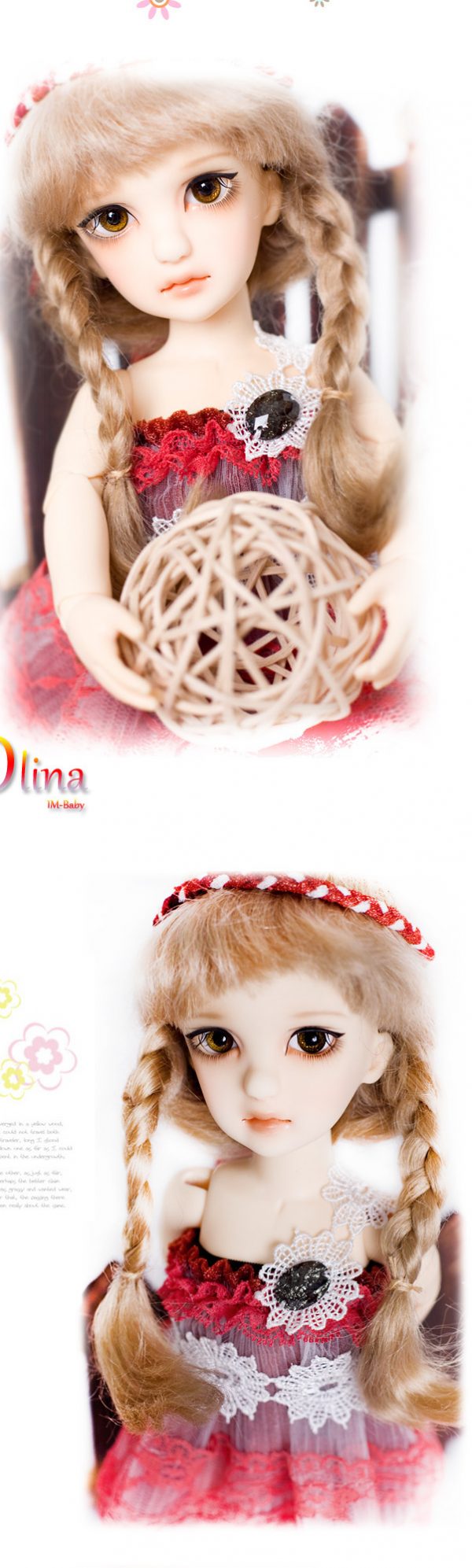 Impl Baby Olina (Yo-SD) Pink Skin w/Face-Up 26cm