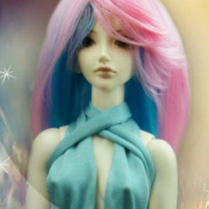 Piper Wig (Pink/Blue) Size 7-8