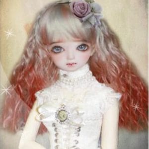 Keira Wig (Blonde w/Red Tips) Size 7-8