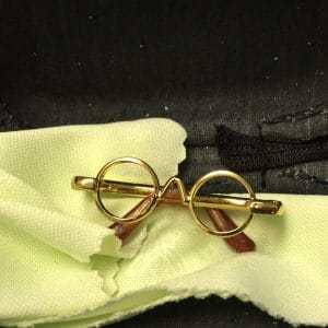 JG-17 Round Gold Glasses NO LENSES (Lati Yellow Size)