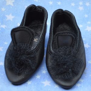 Court Shoe – Black Leather 65mm x 25mm(2.5″x1″)