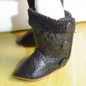 Velvet & Leather Black boots Sprocket, Bleuette/Lissy Boots – Bl