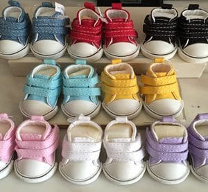 JS094 Velcro Strap Canvas Sneakers (Purple) 1/6 Scale – Yo-SD