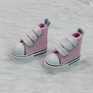 JS097 Canvas Sneakers (Pink) 38mm x 19mm; 1.5″ x .75″