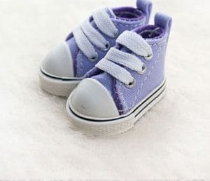 JS097 Canvas Sneakers (Purple) 38mm x 19mm; 1.5″ x .75″