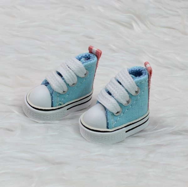 JS097 Canvas Sneakers (Sky Blue)  38mm x 19mm; 1.5" x .75"