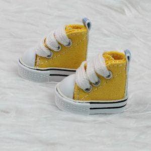JS097 Canvas Sneakers (Yellow)  38mm x 19mm; 1.5″ x .75″