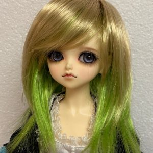 JoJo Wig (Golden Blonde w/Lime Green) Size 5-6