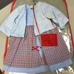 Kathe Kruse: Schulanfang Plaid Outfit 18-19″ (45-48cm)