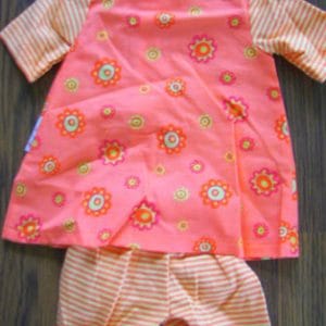 Kathe Kruse: Crazy Flower Outfit 9-11″ (24-27cm) Stehpuppen/Girl